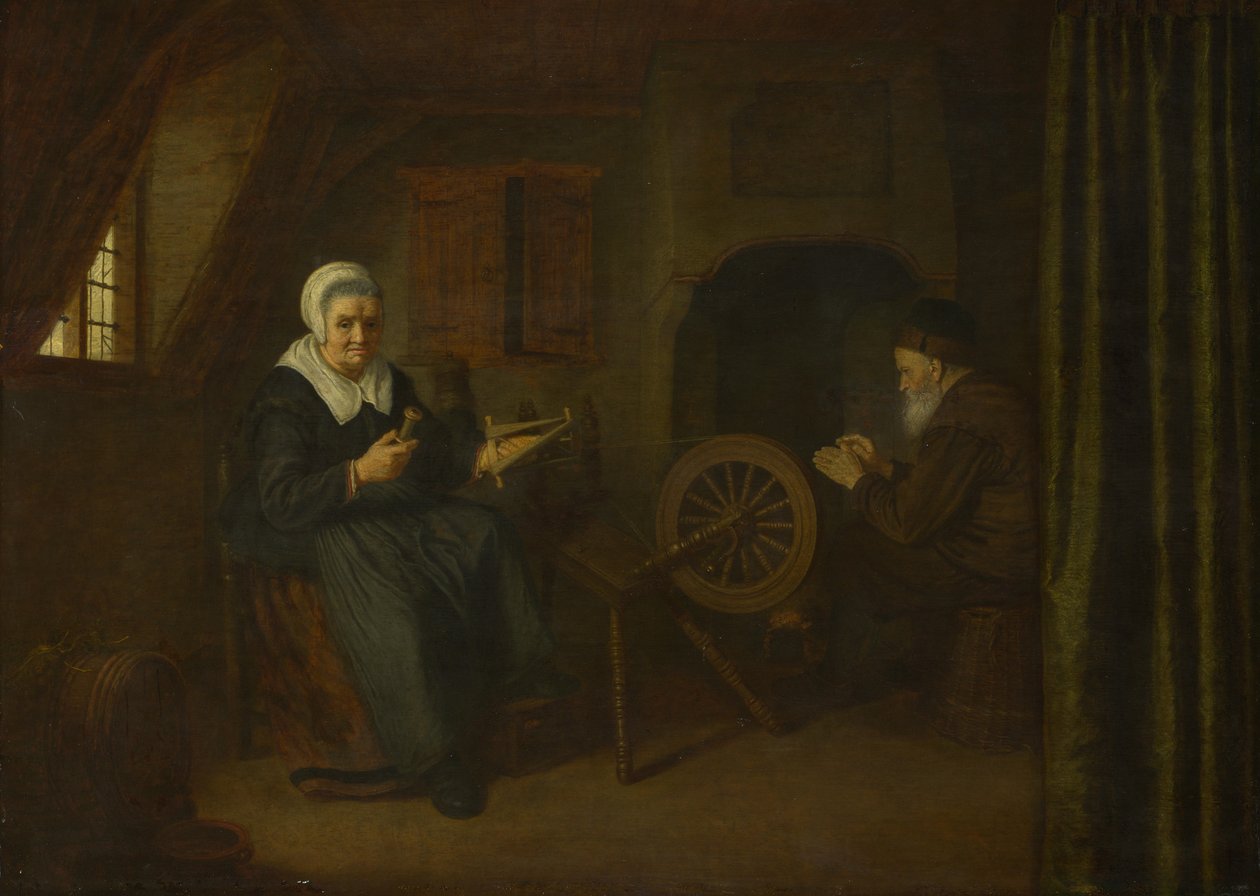 Tobit ve Anna, c. 16571658 by Abraham de Pape