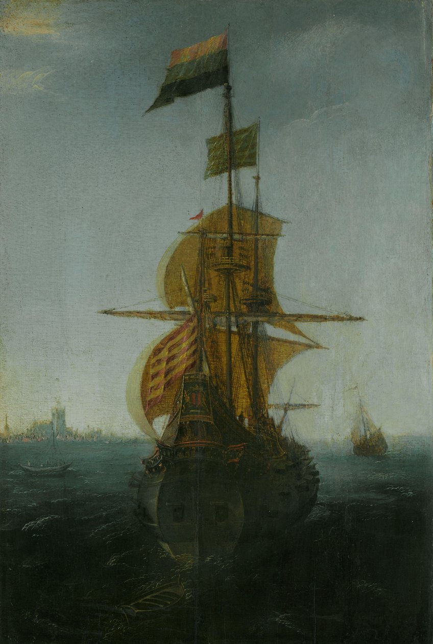 Bir Amsterdam Doğu Hindistanlı by Abraham de Verwer (attributed to)