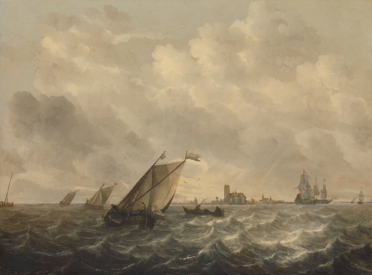 Nehir manzarası by Abraham van Beyeren