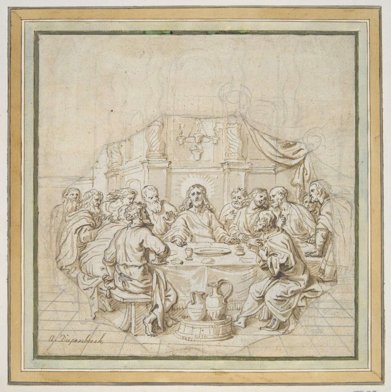 Son Akşam Yemeği by Abraham van Diepenbeeck