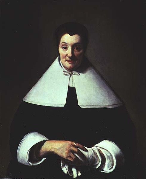 Elli yaşında bir kadın portresi by Abraham van Dyck