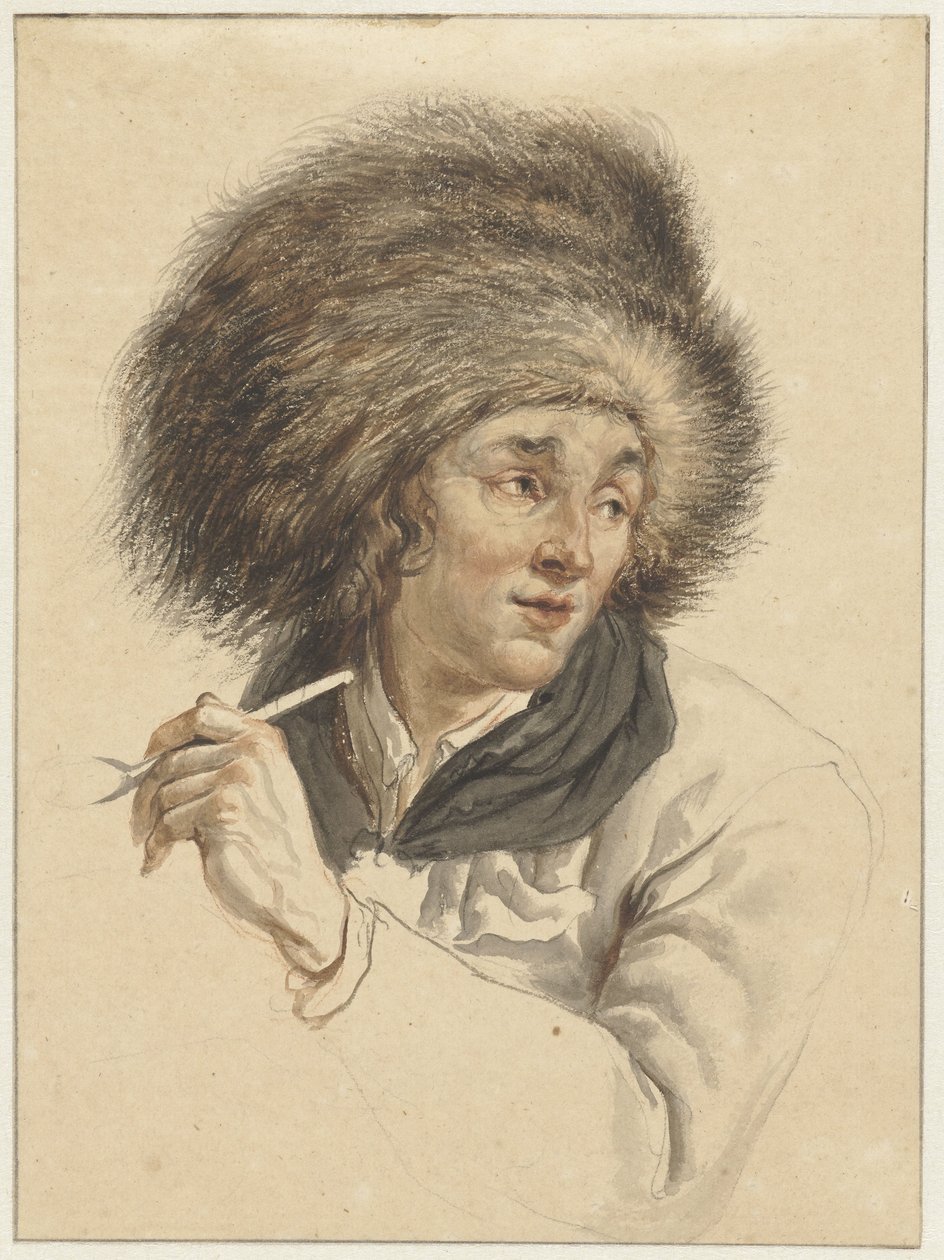 Kürk Şapkalı ve Borulu Adam by Abraham van Strij (I)