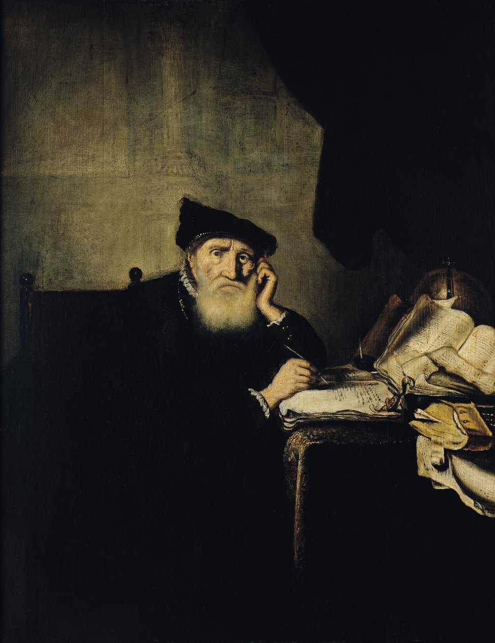 Çalışmasında Bir Filozof by Abraham van den Hecken