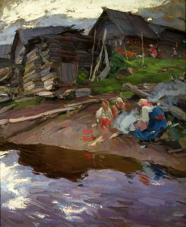 Akşam. by Abram Efimovich Arkhipov