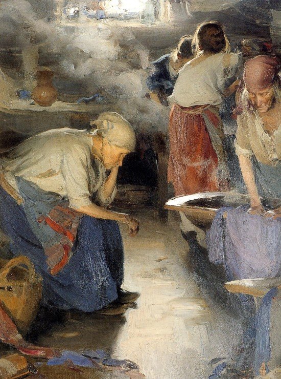 Yıkayıcı Kadınlar by Abram Efimovich Arkhipov