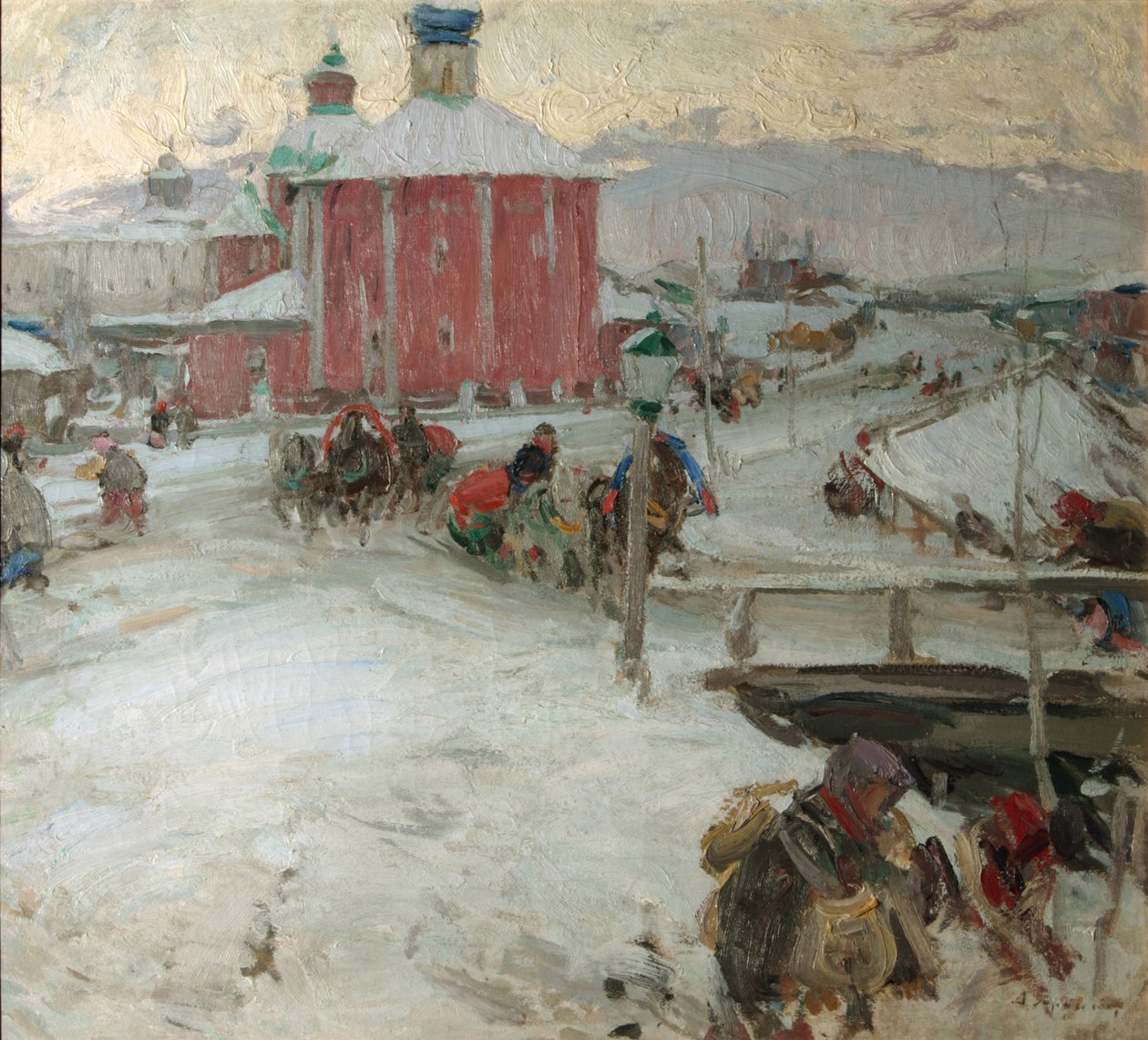 Kış, 1909 by Abram Efimovich Arkhipov