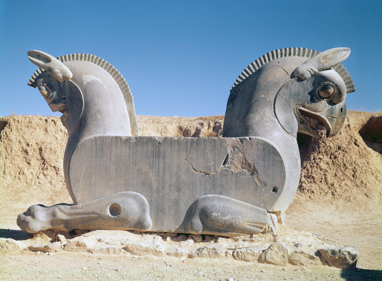 Bir başkentten Çift Griffin, Ahameniş dönemi, by Achaemenid