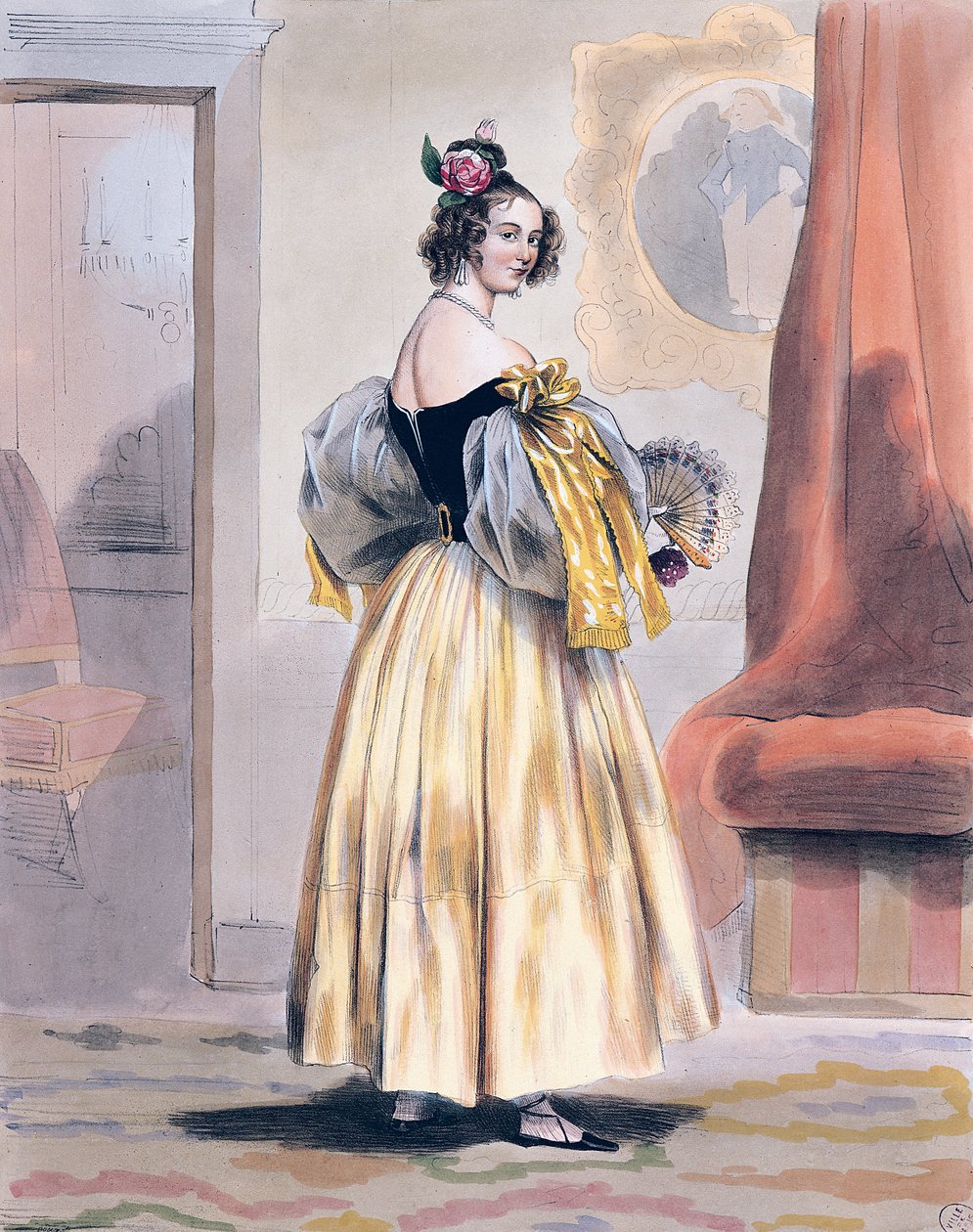 Gece yarısı, 1830-48 by Achille Devéria