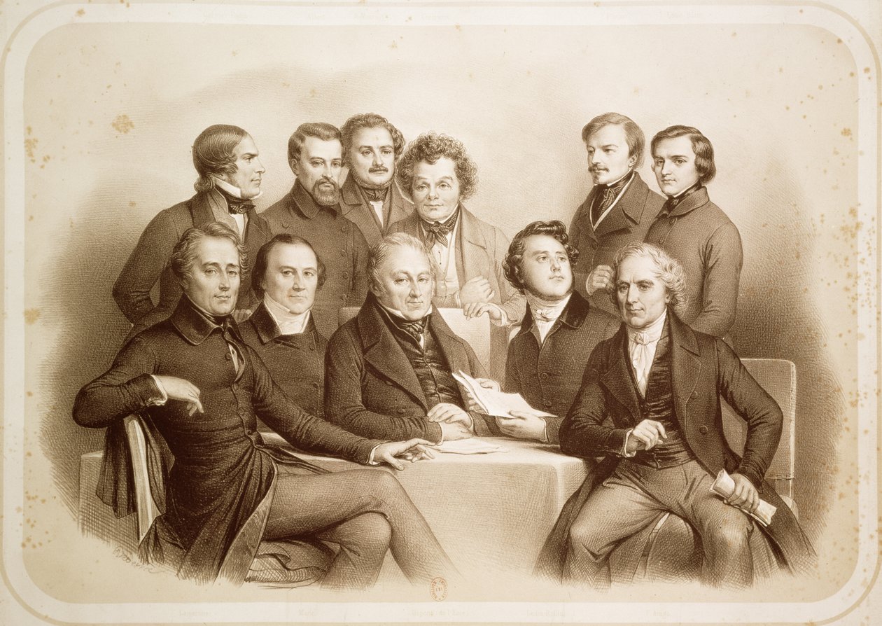 24 Şubat 1848, 1848 Geçici Hükümeti by Achille Devéria