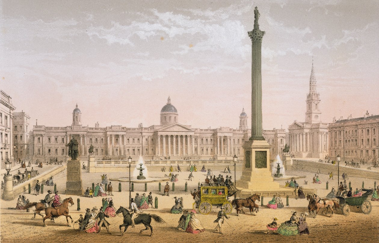 Trafalgar Meydanı, c.1862 by Achille Louis Martinet