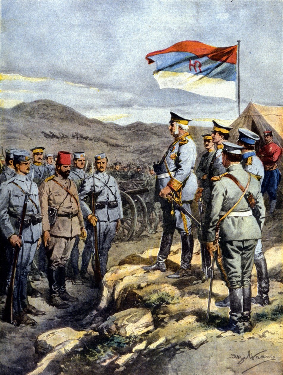 Balkan Savaşı: Karadağ Kralı Nicholas by Achille Beltrame