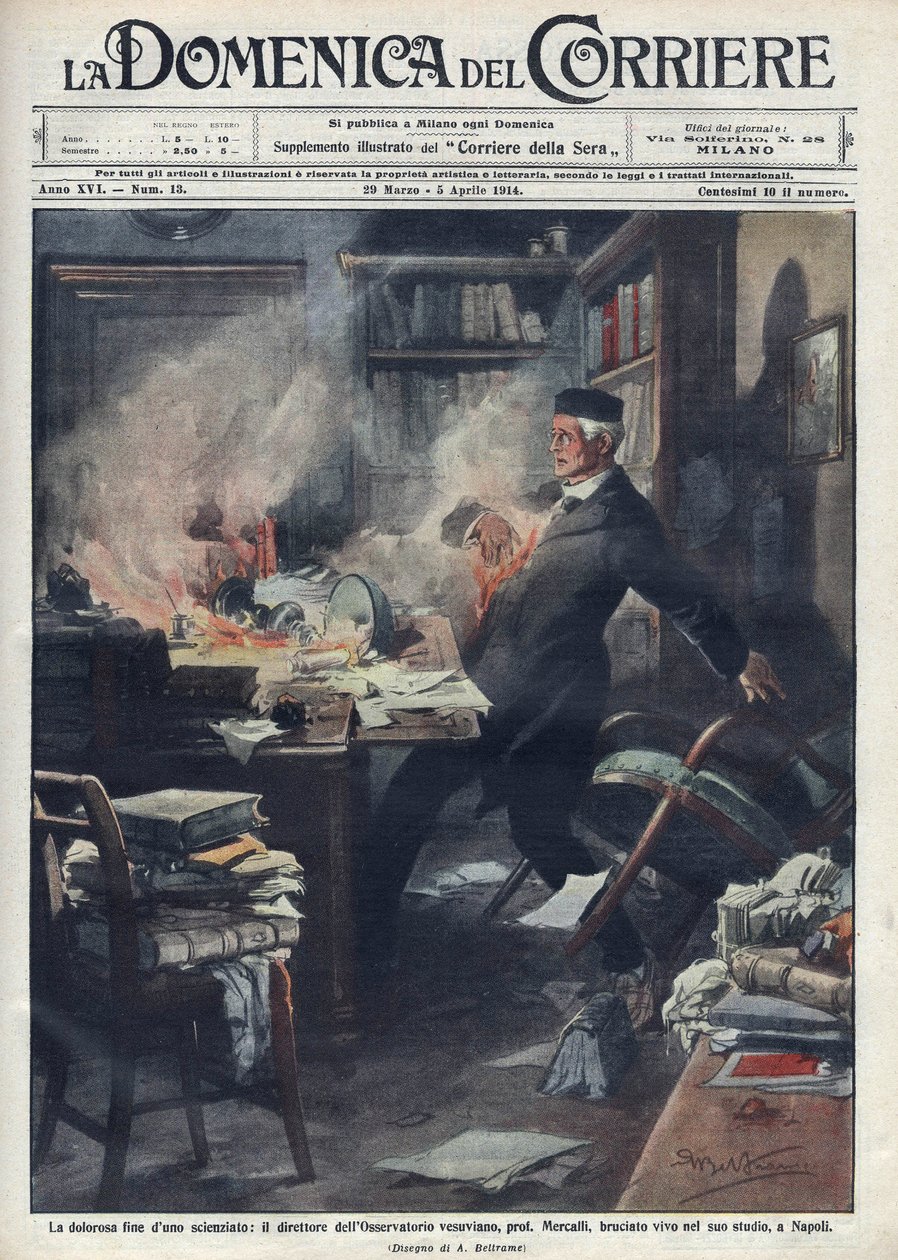 İtalyan sismolog ve volkanolog Giuseppe Mercalli (1850 -1914) tarafından Napoli