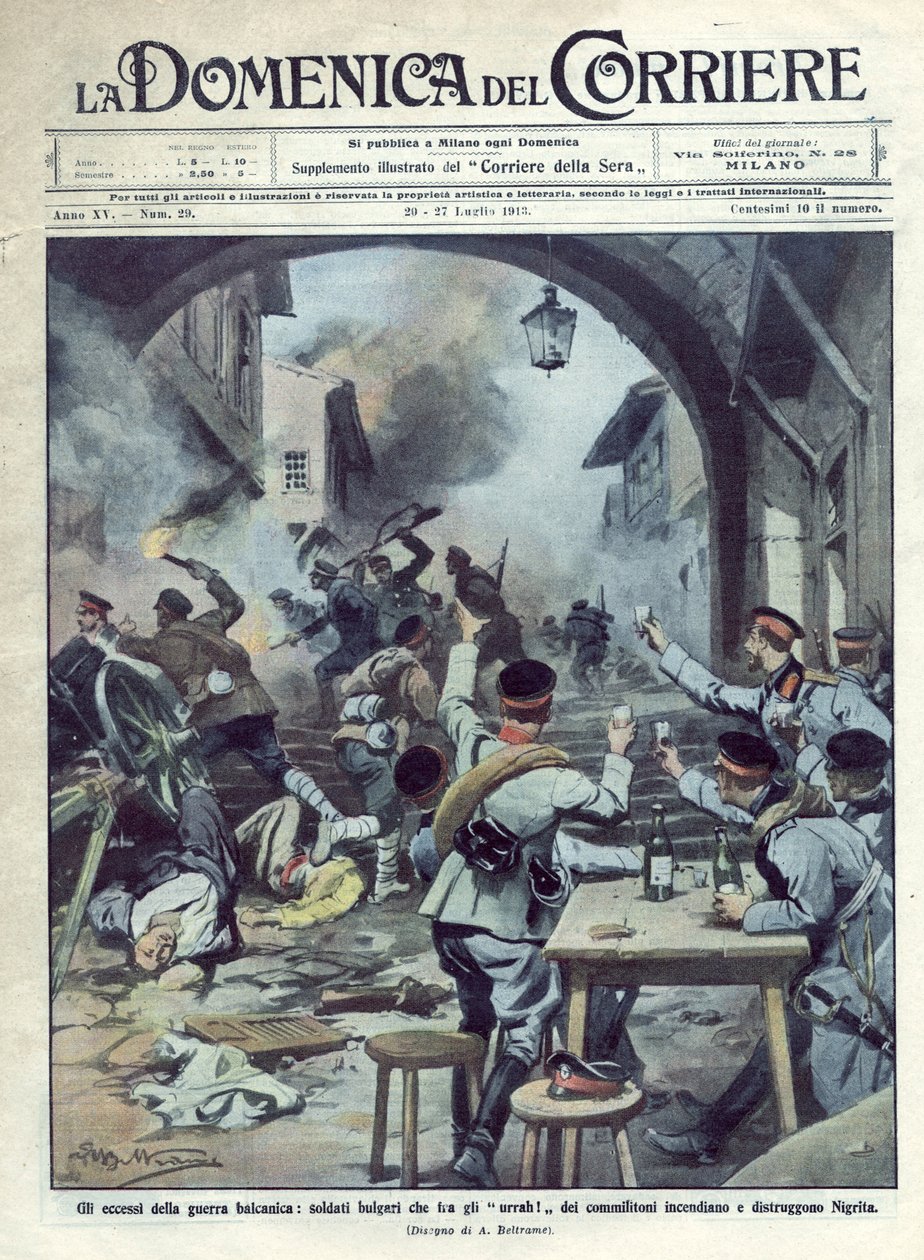Bulgaristan ile Yunanistan ve Türkiye arasındaki İkinci Balkan Savaşı (1913): Bulgar askerleri Yunanistan