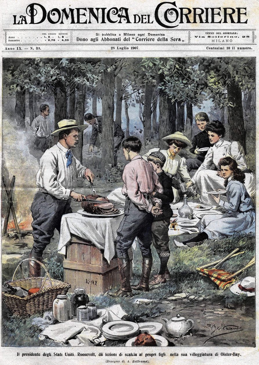Amerika Birleşik Devletleri Başkanı Theodore Roosevelt (1858 - 1919), Oister Bay