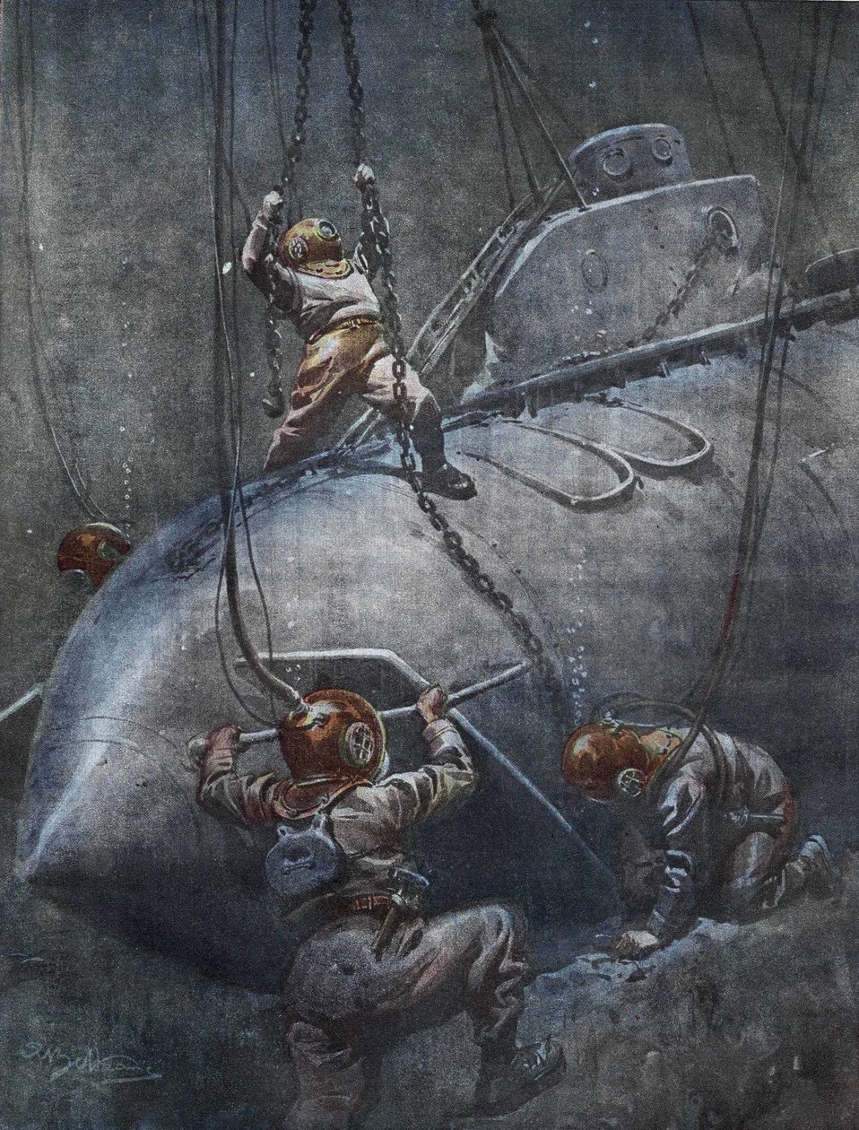 Fransız denizaltısı “Pluviose”un 1910