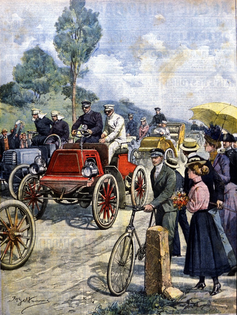Aşil Beltrame tarafından 1901 yılında araba ile İtalya