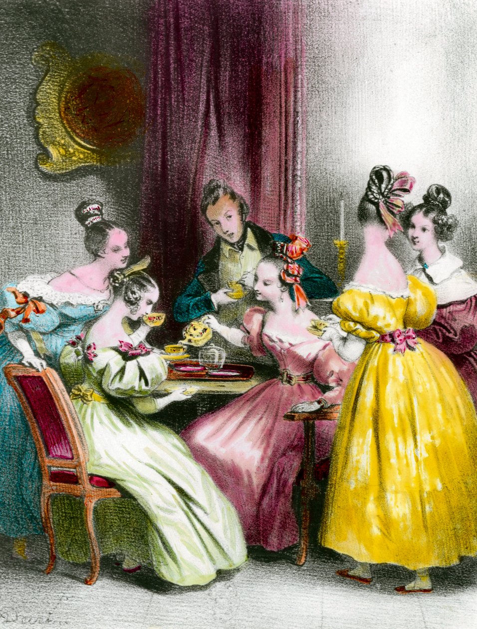 Salon de the under the Restoration