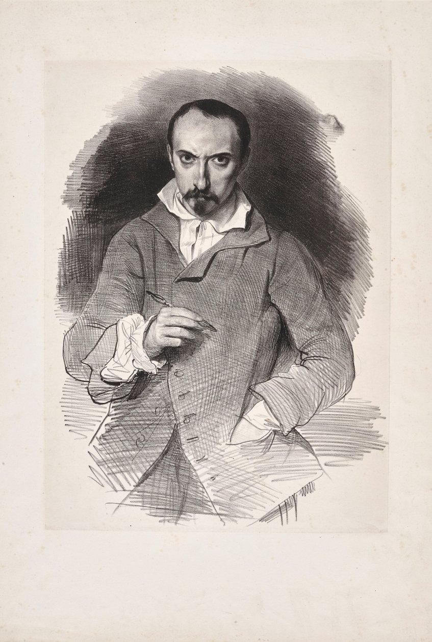 Otoportre, 19. yüzyılın ikinci çeyreği. by Achille Devéria