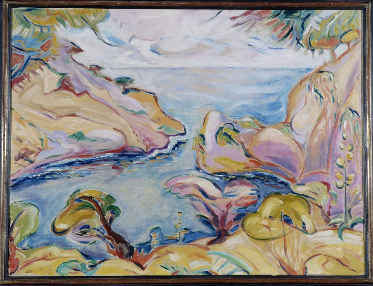 La Ciotat Achille-Emile (Achille Emile) Othon Friesz (1879-1949) 1907'deki Figuerolles Calanque'ı by Achille Emile Othon Friesz
