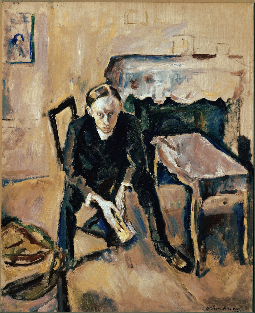 Fransız yazar Fernand Fleuret'nin portresi (tuval üzerine yağlıboya) by Achille Emile Othon Friesz