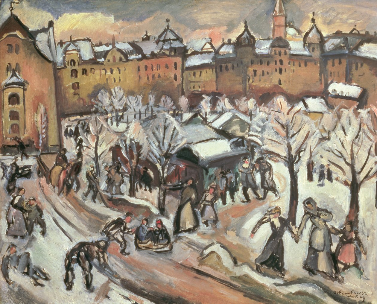 Münih'te kar by Achille Emile Othon Friesz