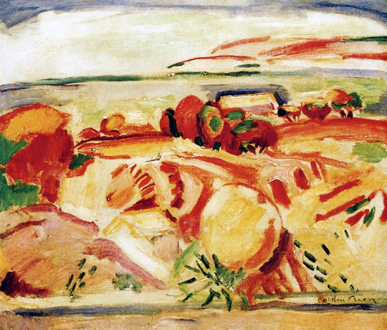 Cassis Körfezi, Fransa, 1906 dolayları (tuval üzerine yağlıboya) by Achille Emile Othon Friesz