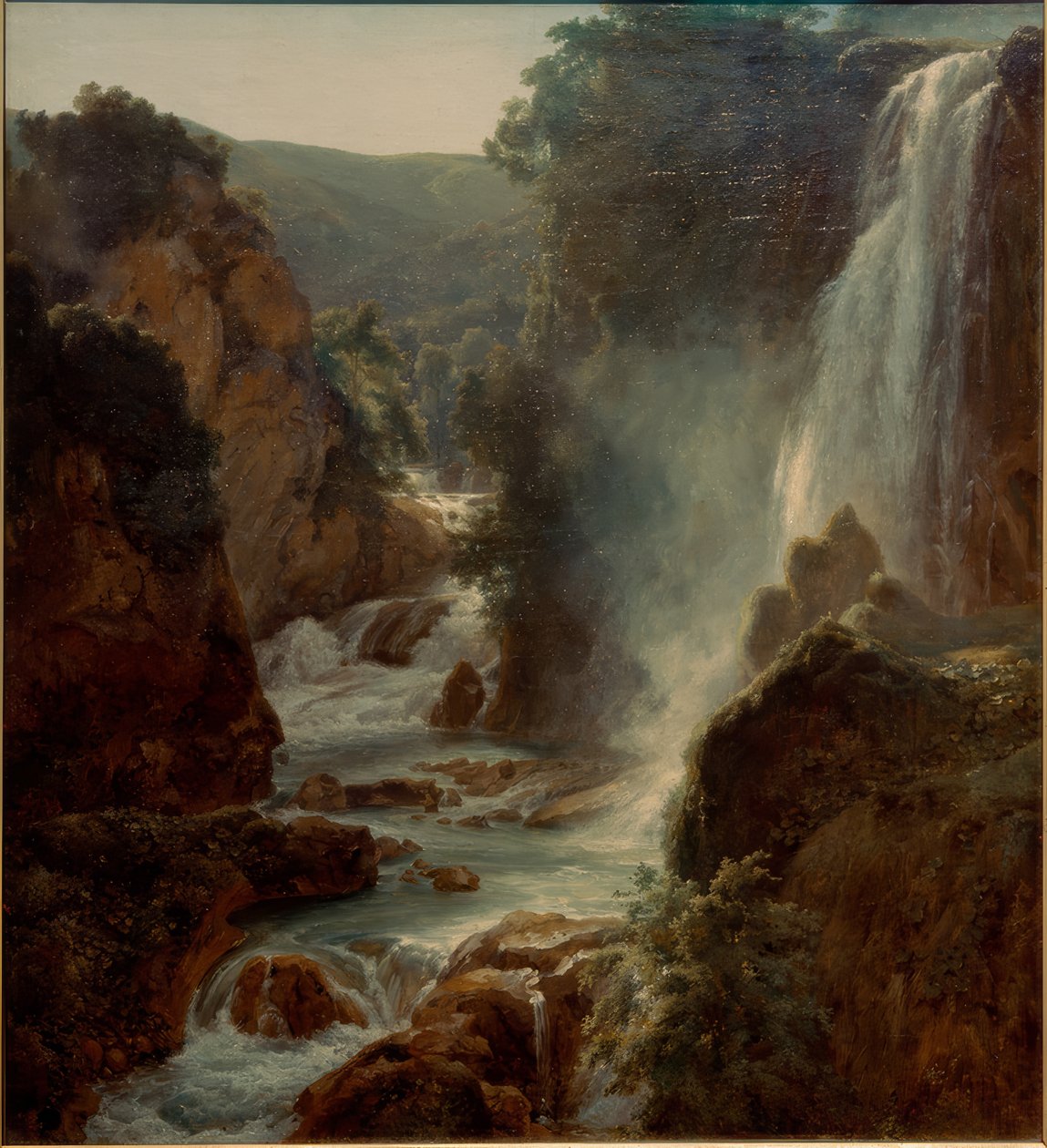 Tivoli Çağlayanı by Achille Etna Michallon