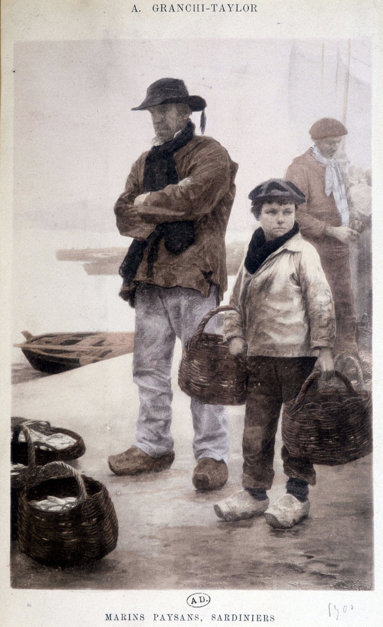 Granchi-Taylor tarafından Sardunyalı köylü denizciler by Achille Granchi Taylor