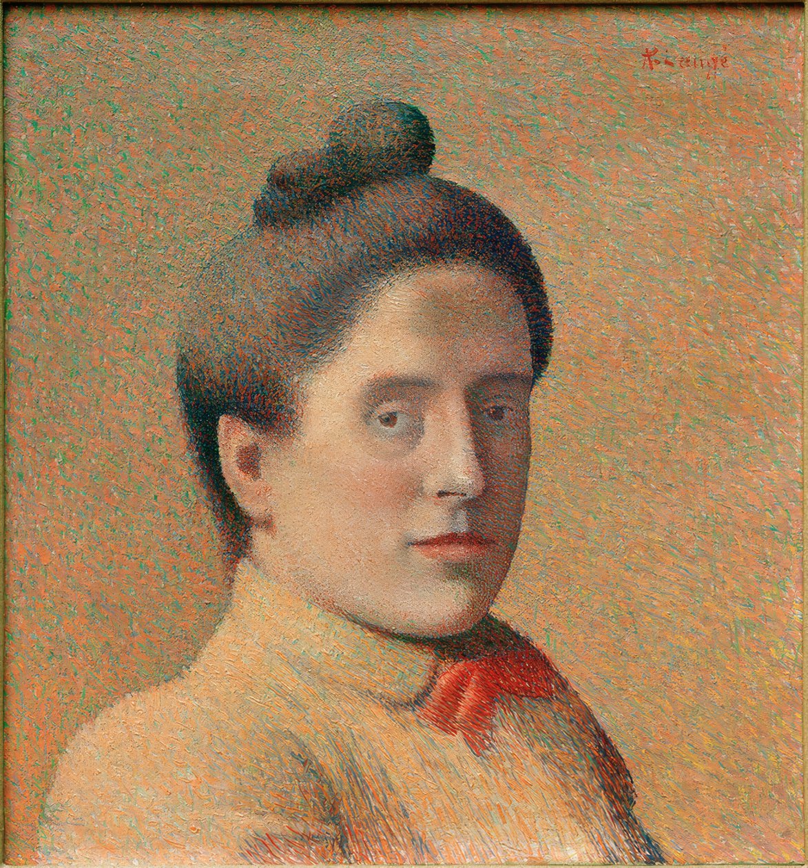 bir kadın portresi by Achille Lauge