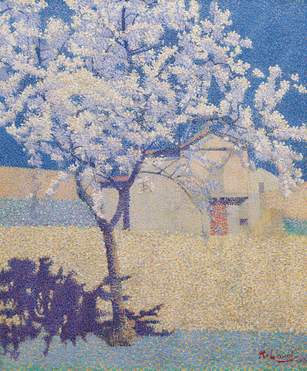 çiçekli ağaç by Achille Lauge