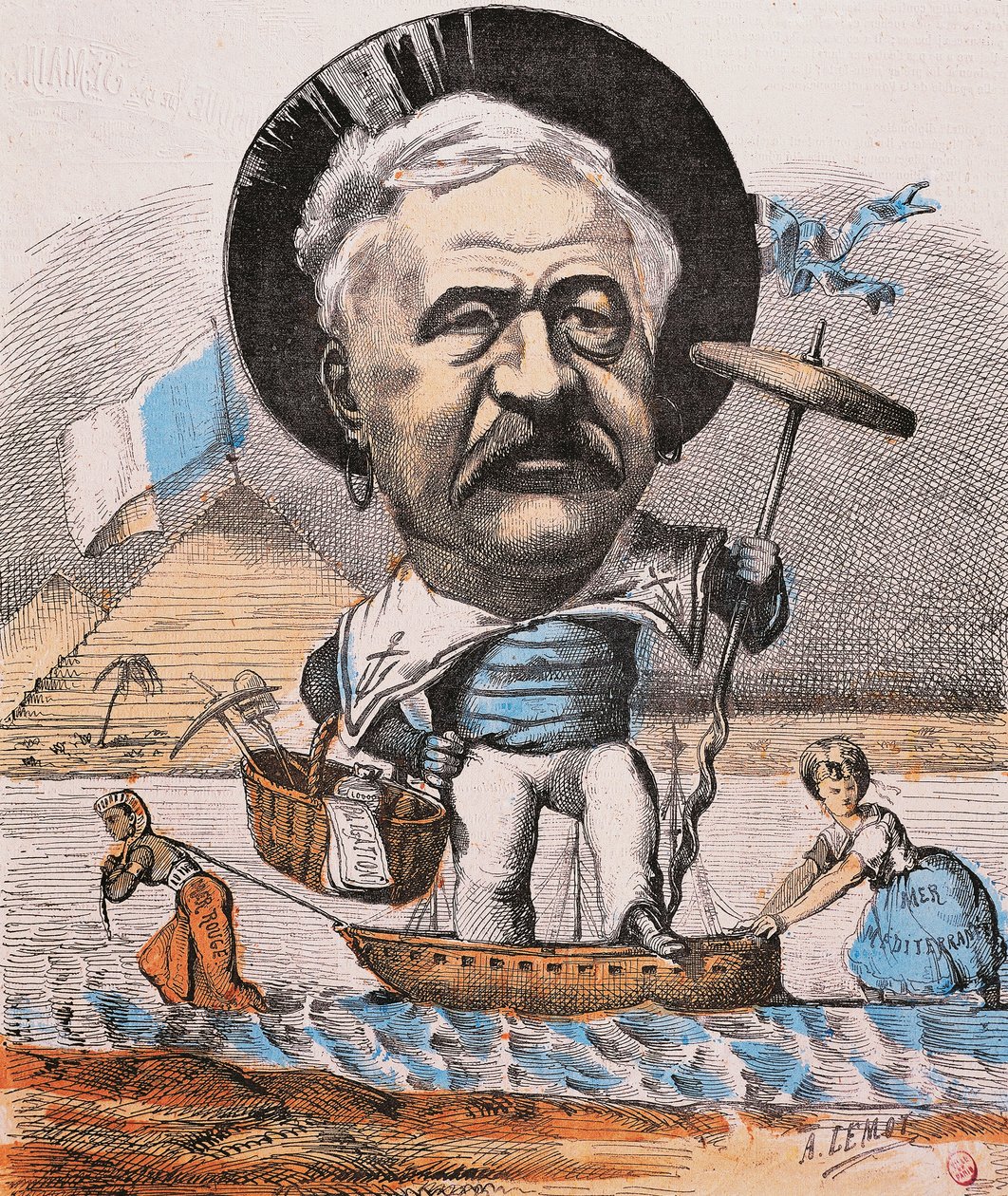 Fransız mühendis Ferdinand de Lesseps, Süveyş Kanalı