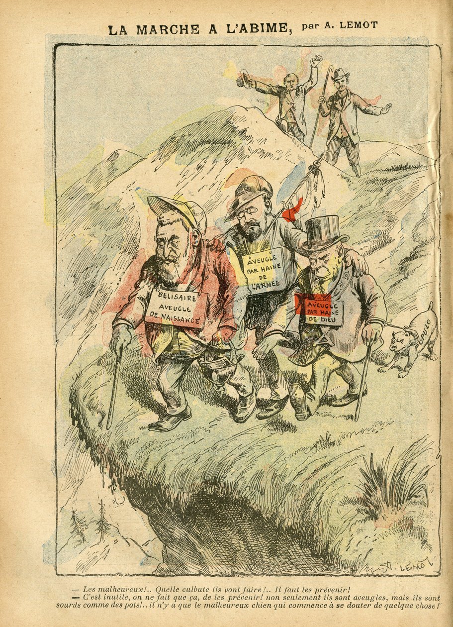 Achille Lemot (1846-1909) çizimi, Le Pelerin, 08/09/07 - La Marche à l