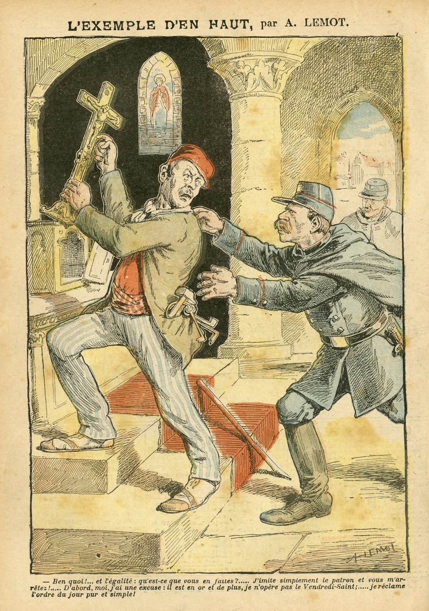Achille Lemot'un (1846-1909) Le Pelerin'deki çizimi by Achille Lemot