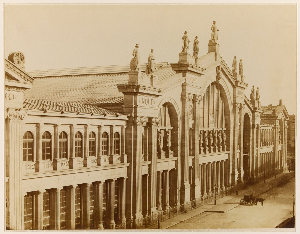 Gard du Nord, Paris, 1870-80 civarı (fotoğraf) by Achille Quinet