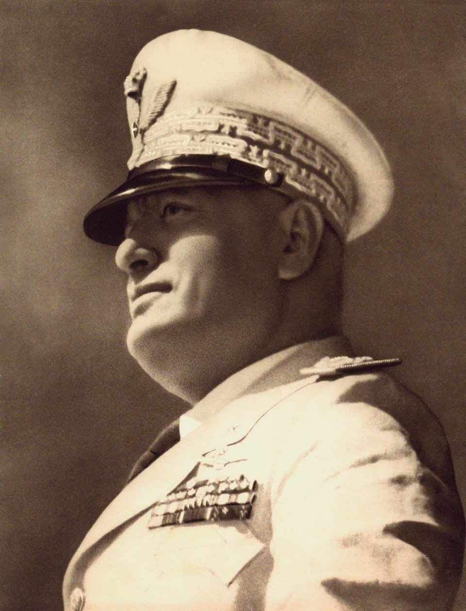 Benito Mussolini (s/b fotoğraf) by Achille Villani