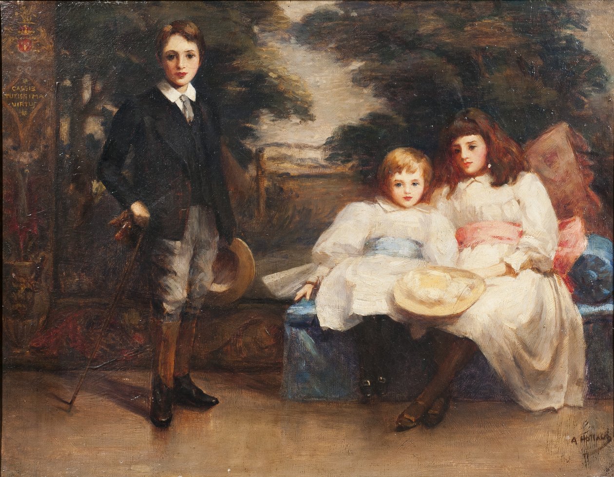 Cholmondeley 4. Markisinin Üç Çocuğu by Ada Holland