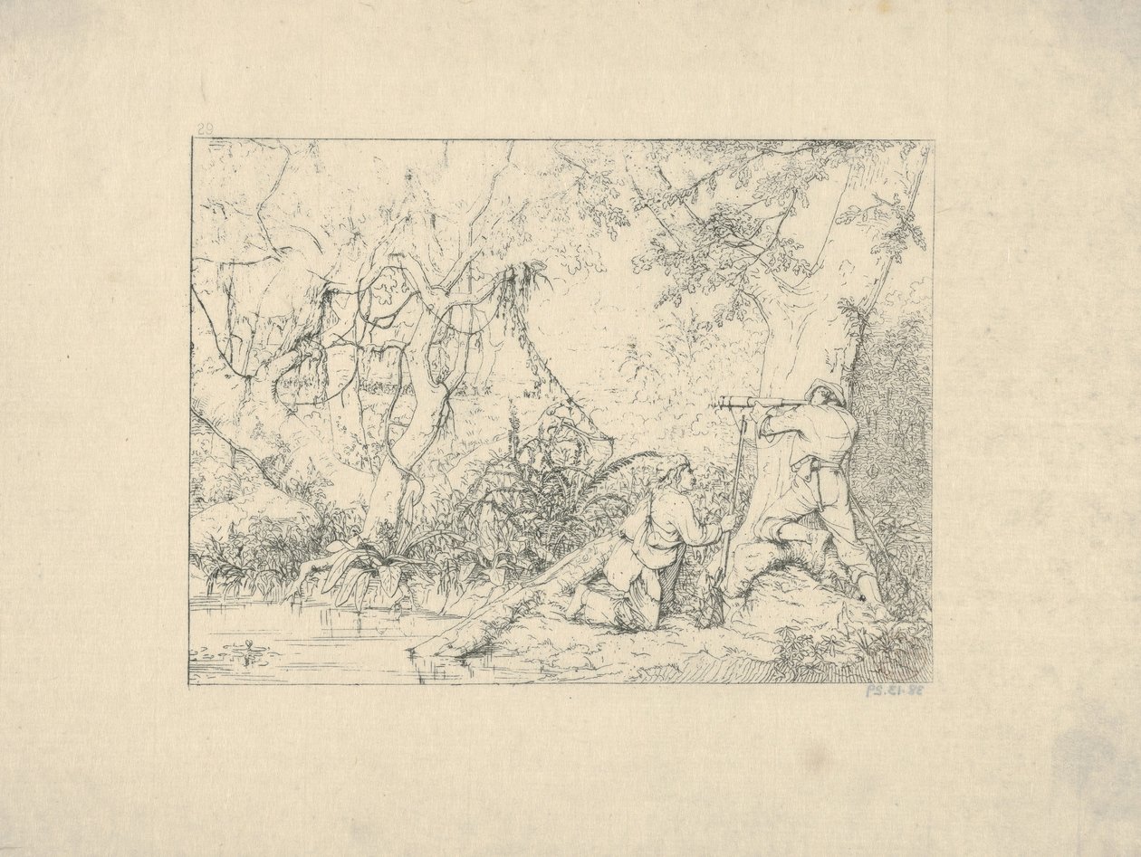 Konfederasyon Savaş Gravürlerinden Vicksburg Kanalı, 1861-63. by Adalbert John Volck