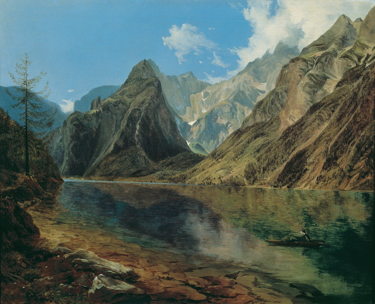 Watzmann ile Königssee by Adalbert Stifter