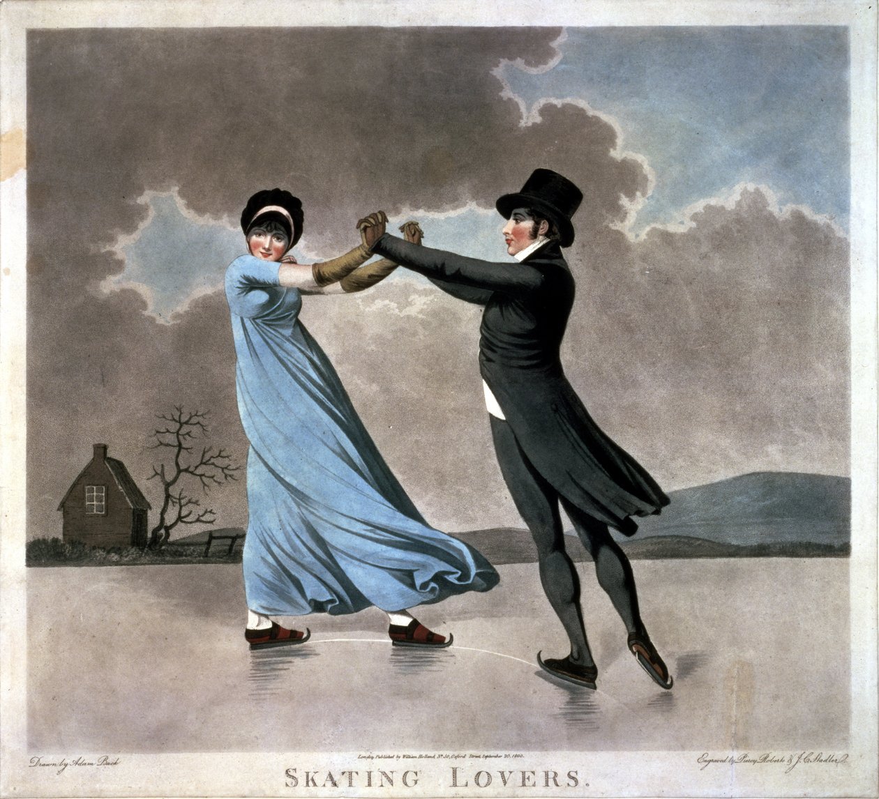 Paten Aşıkları (aquatint) by Adam Buck