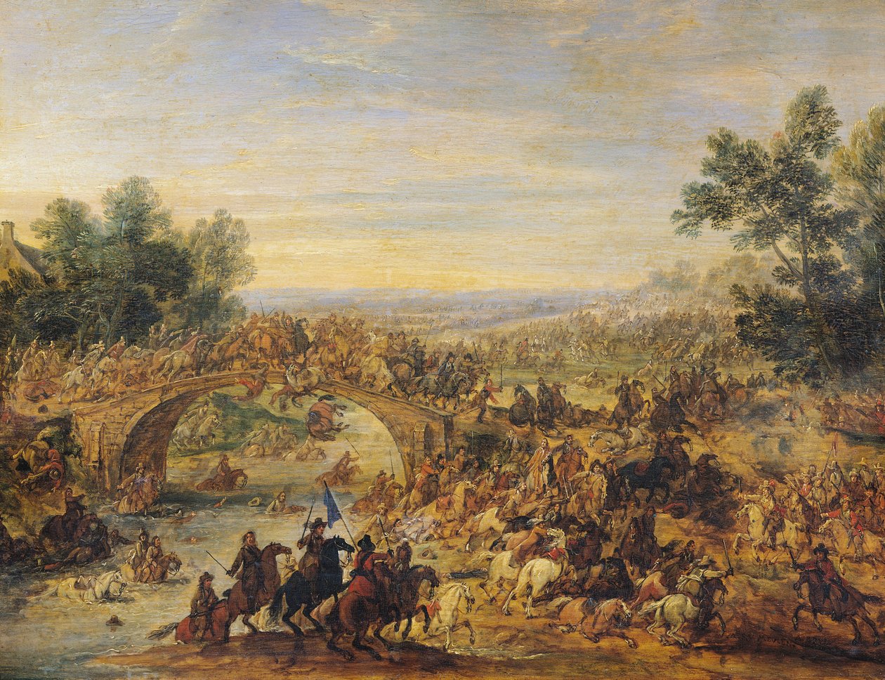 Köprüde Süvari Savaşı by Adam Frans van der Meulen