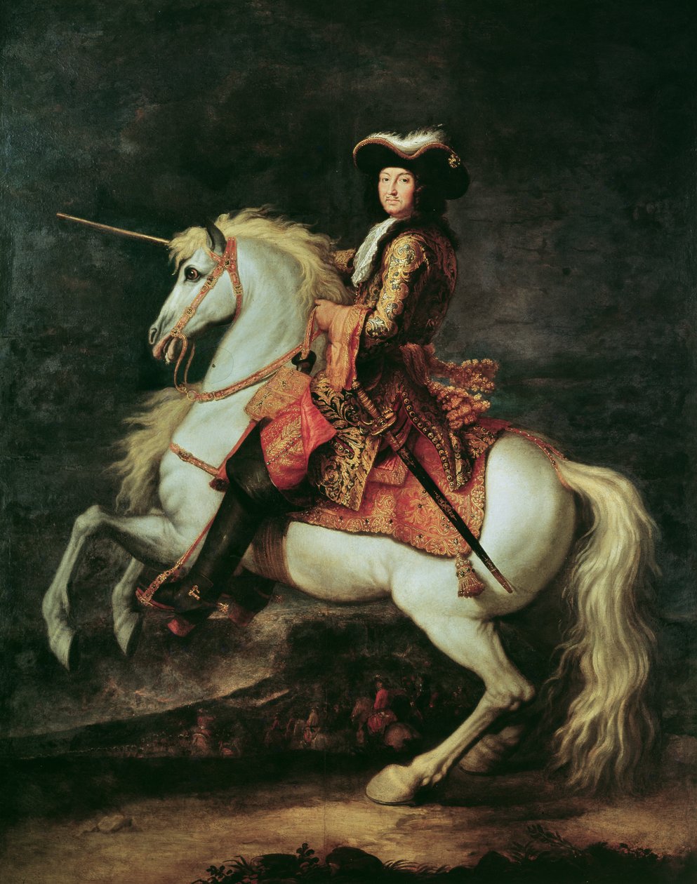Bir at üzerinde Louis XIV portresi by Adam Frans van der Meulen