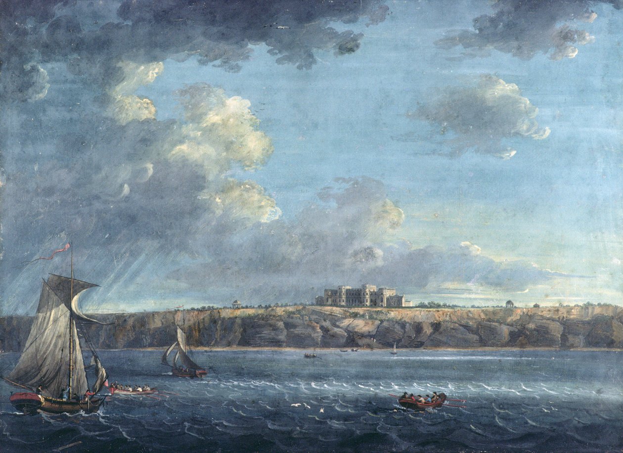 Highcliffe, Christchurch yakınlarında, Denizden by Adam Callander