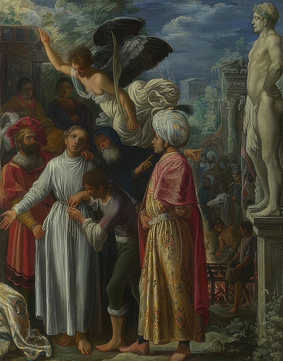 Aziz Lawrence şehadetinden önce. 1600-01 civarında by Adam Elsheimer