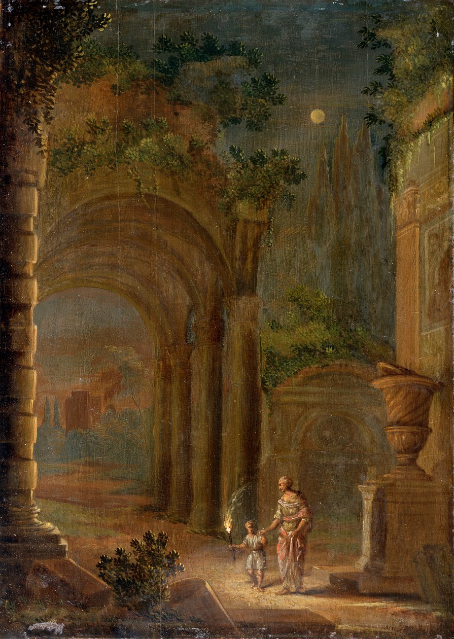 Manzara, 16. yüzyılın sonu by Adam Elsheimer