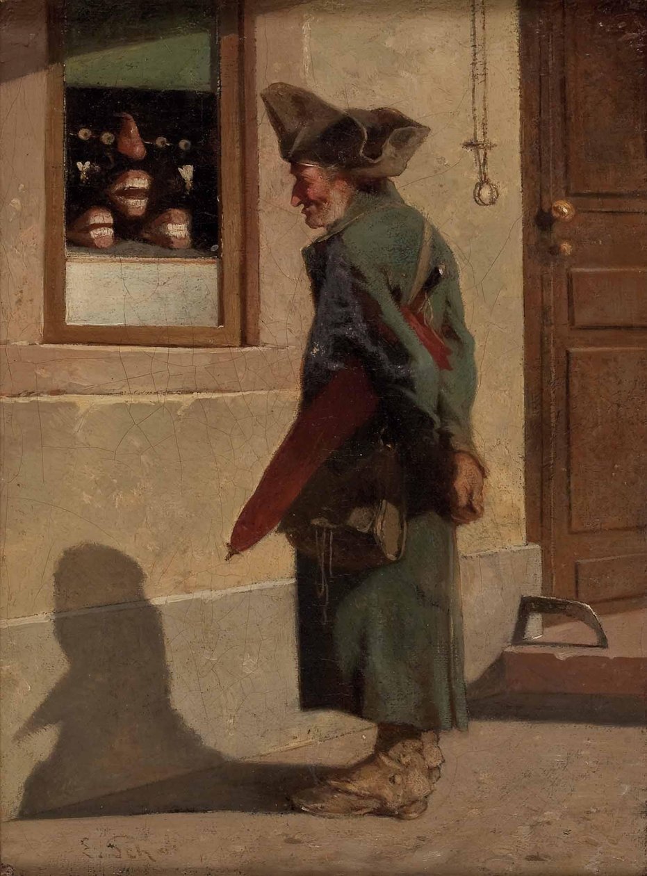 Protez Dükkanında Asker by Adam Ernst Schalck