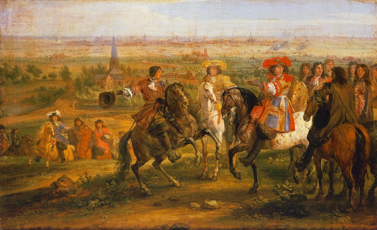 Lille'in Louis XIV tarafından ele geçirilmesi, 28 Ağustos by Adam Frans van der Meulen