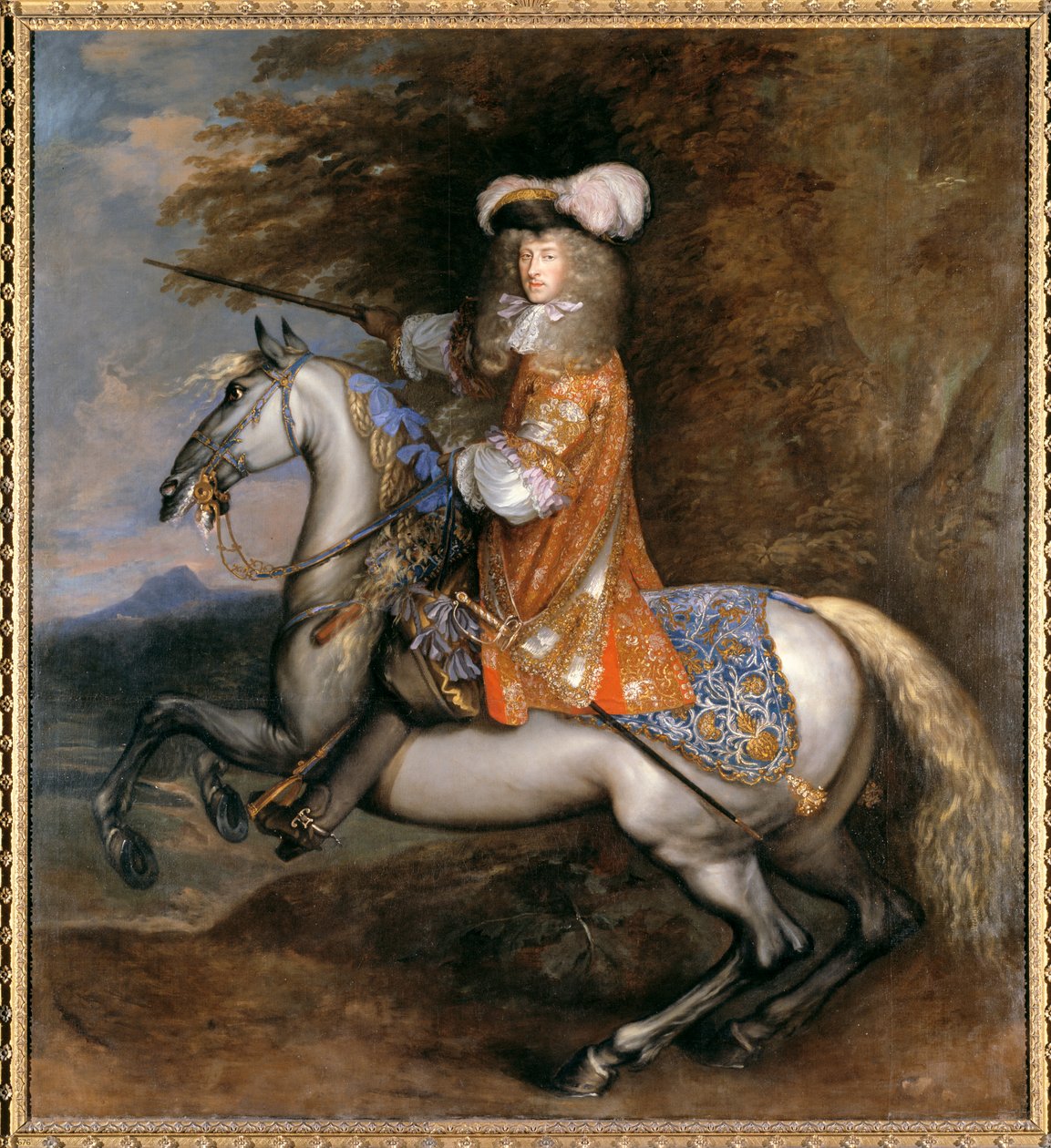 Lord William Cavendish, daha sonra 4. Earl ve 1. Devonshire Dükü at sırtında (tuval üzerine yağlı boya) by Adam Frans van der Meulen