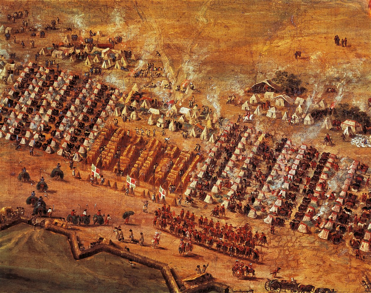 Maastricht Kuşatması, detay, Adam Van Der Meulen by Adam Frans van der Meulen