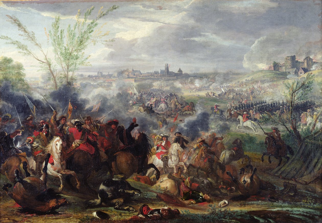 Study for Siege of a Flemish Town  by Adam Frans van der Meulen