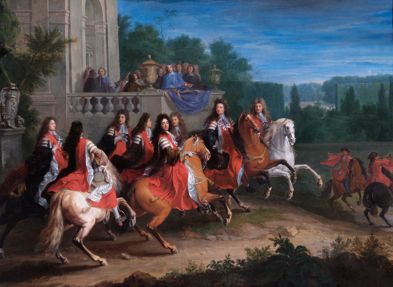 Colbert Ailesi, 1680-83 dolayları (tuval üzerine yağlıboya) by Adam Frans van der Meulen